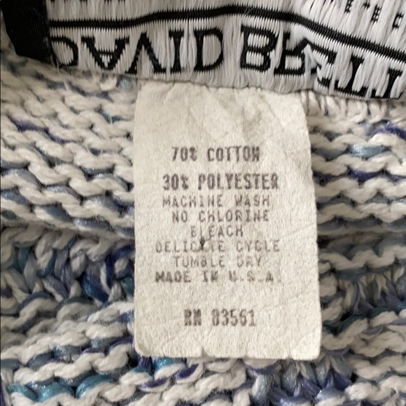 David Brett crew neck long sleeve sweater - Picture 10 of 10